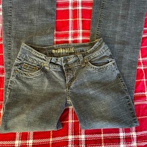 Hydraulic low rise jeans